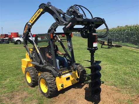 18 inch sand auger skid steer|hydraulic auger for skid steer.